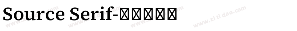 Source Serif字体转换